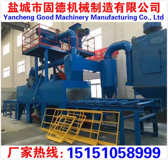 高速護欄板拋丸機價格多少錢一台？全自動噴丸噴砂除鏽去氧化皮增加附著力
