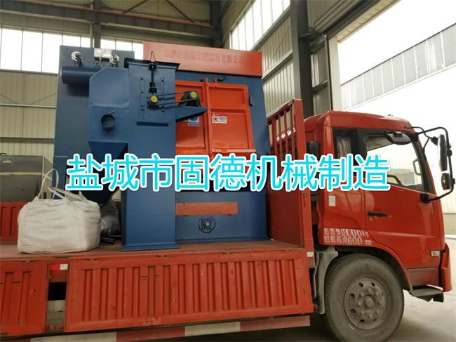 雙拋頭履帶式拋丸機發往四川成都